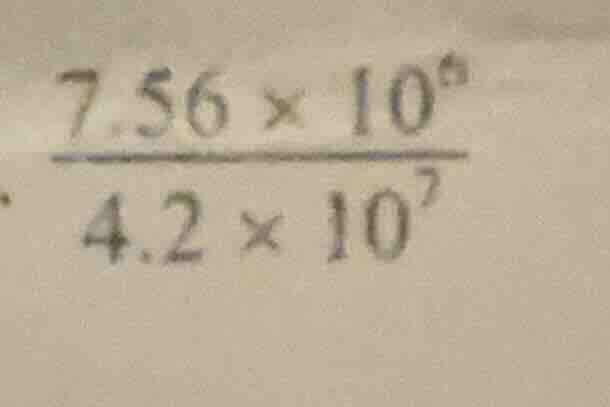7.56×10⁶ / 4.2×10⁷