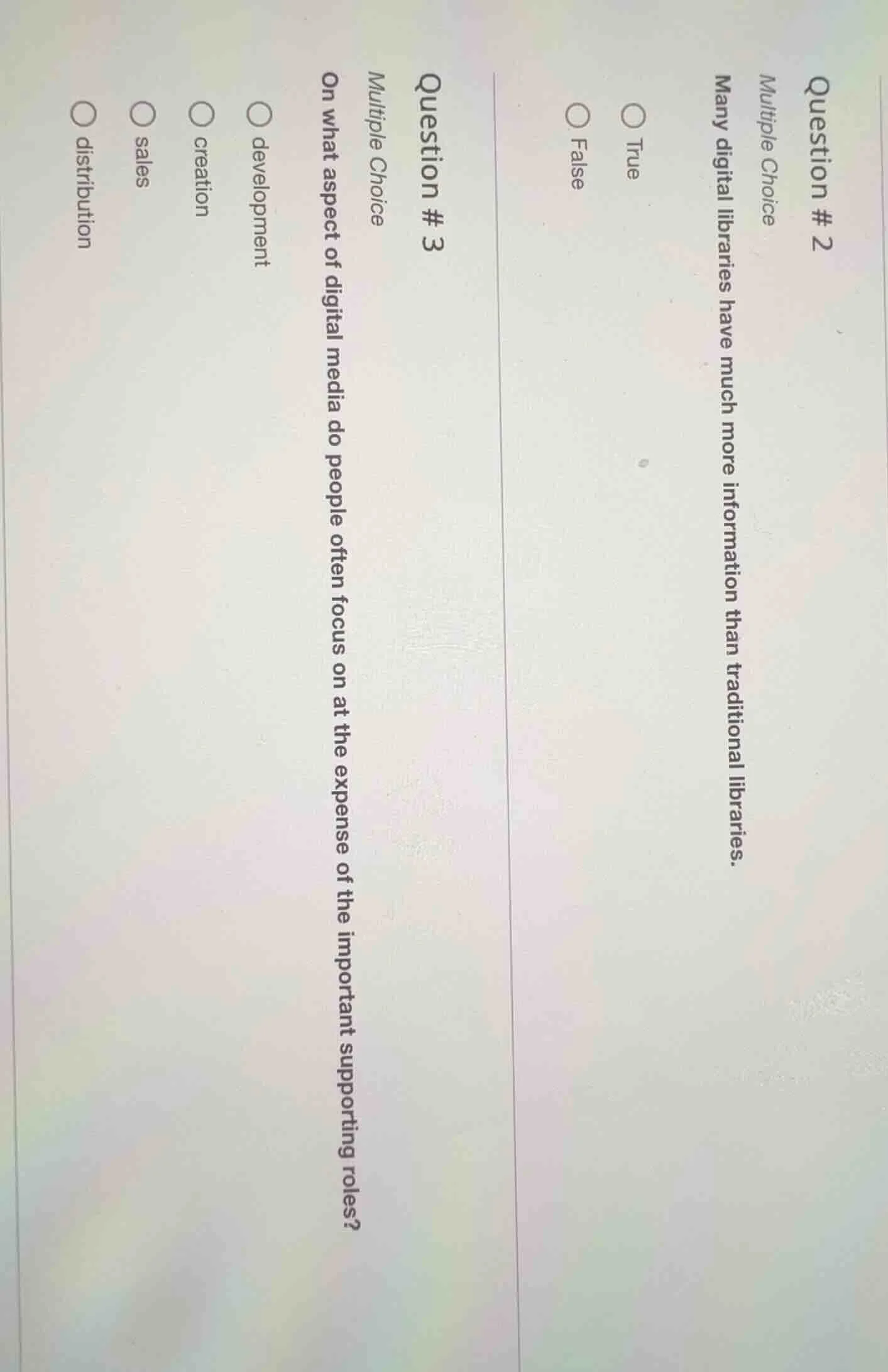 question #2 multiple choice many digital libraries have much more infor…