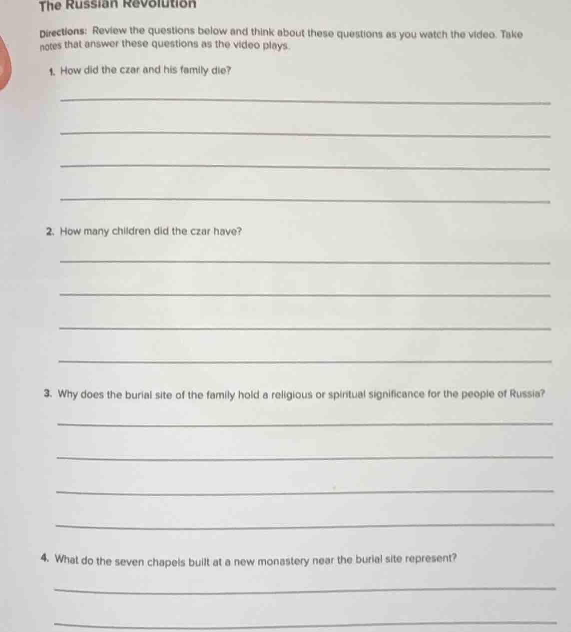 the russian revolution directions: review the questions below and think…