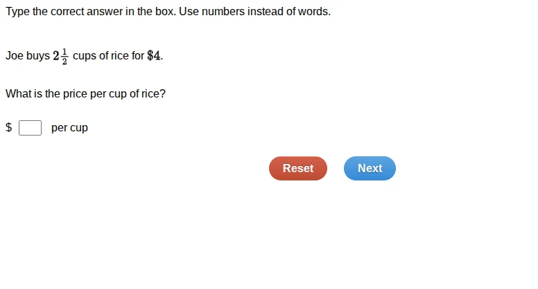 type the correct answer in the box. use numbers instead of words. joe b…