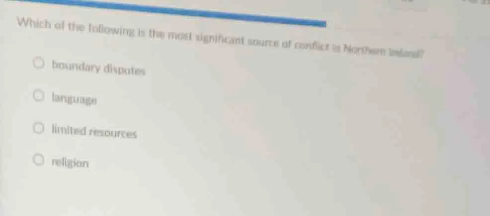 which of the following is the most significant source of conflict in no…