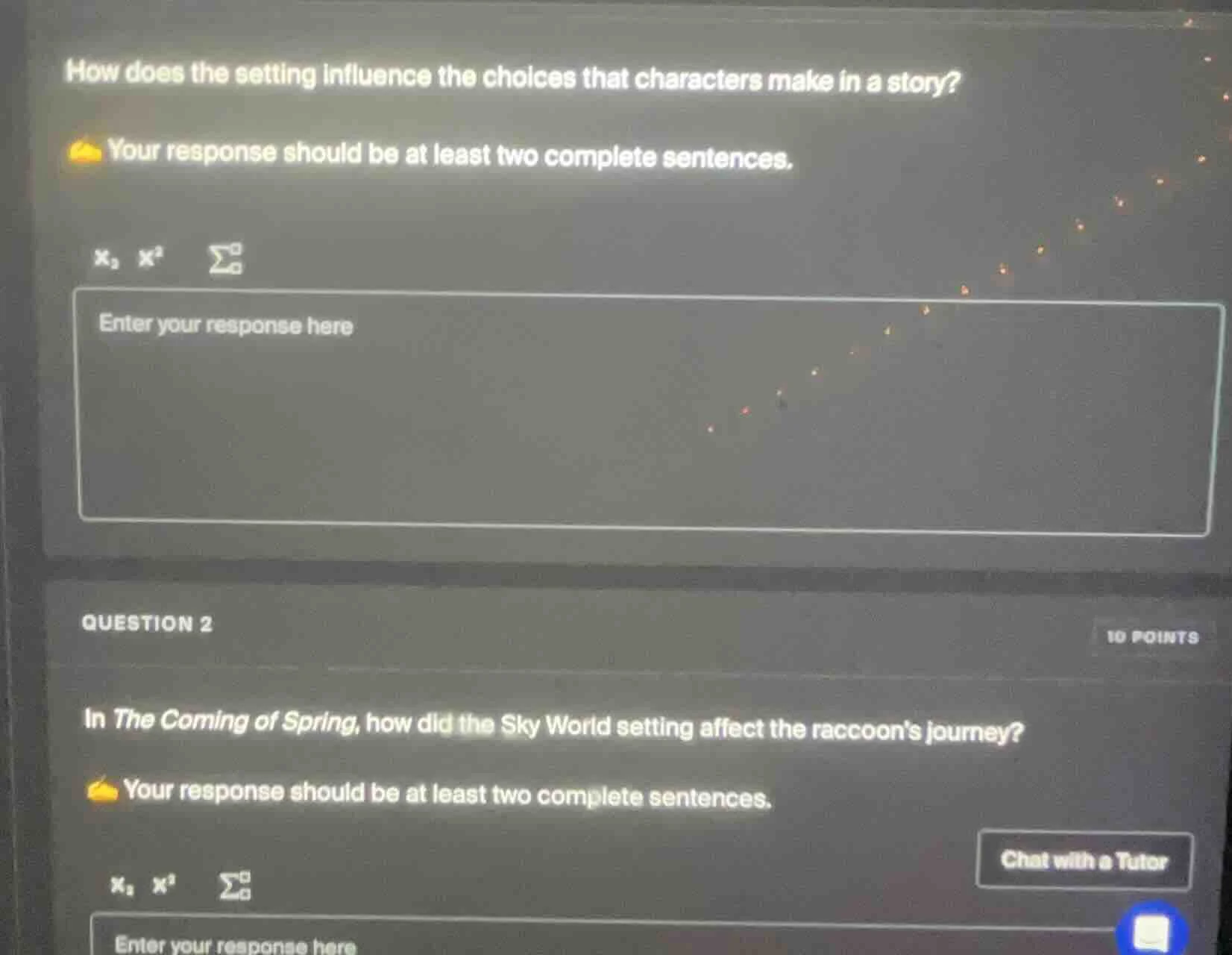 how does the setting influence the choices that characters make in a st…