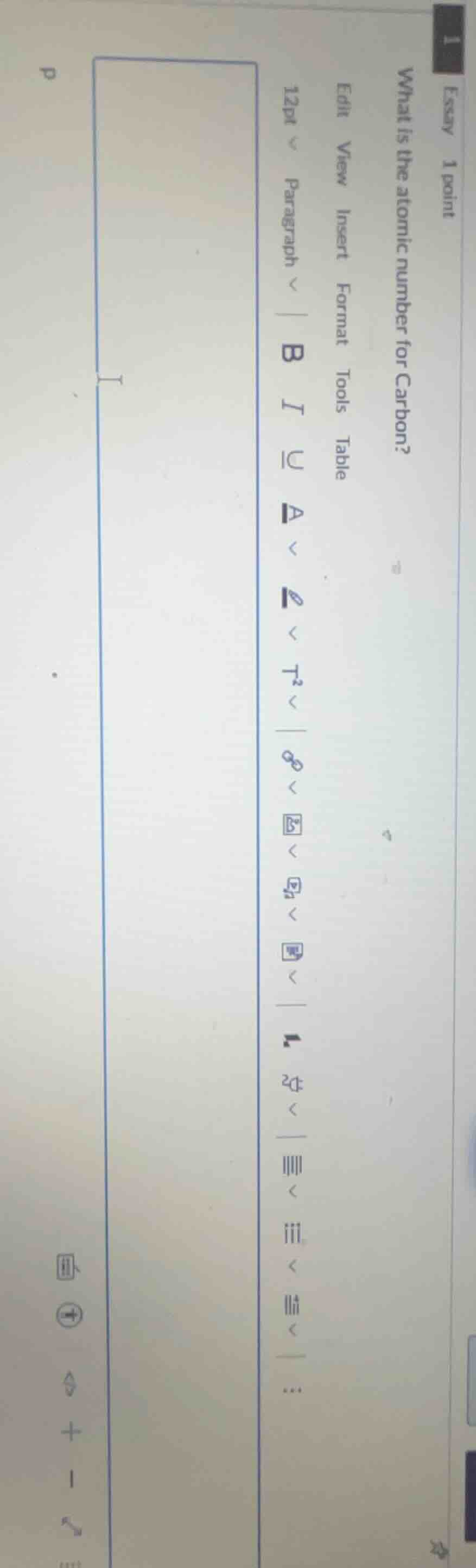 what is the atomic number for carbon?