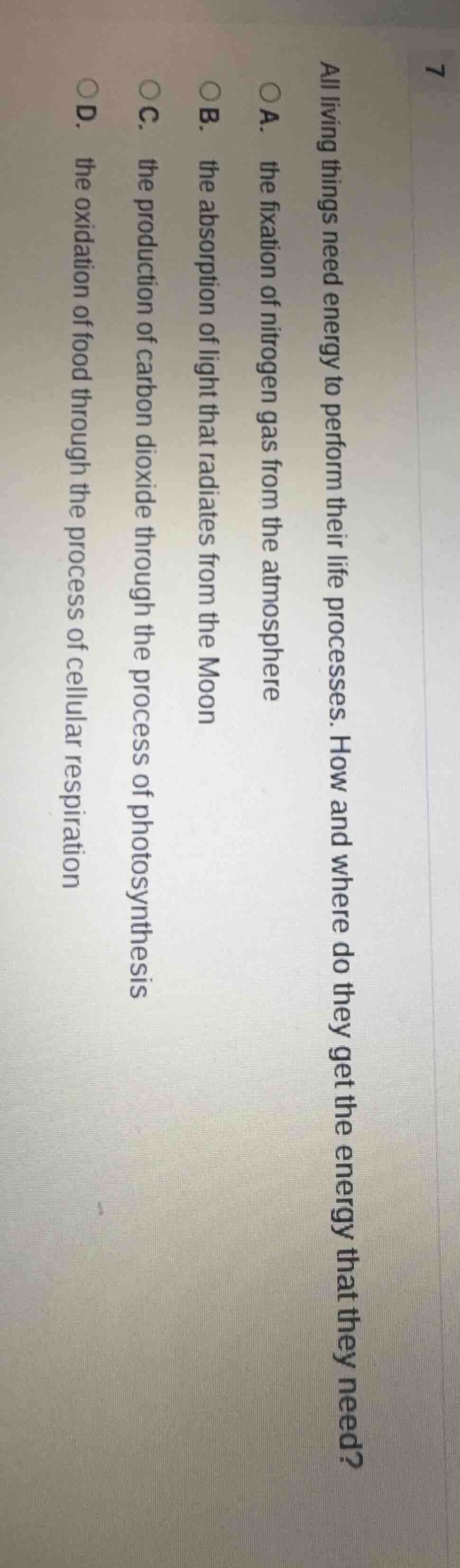 all living things need energy to perform their life processes. how and …