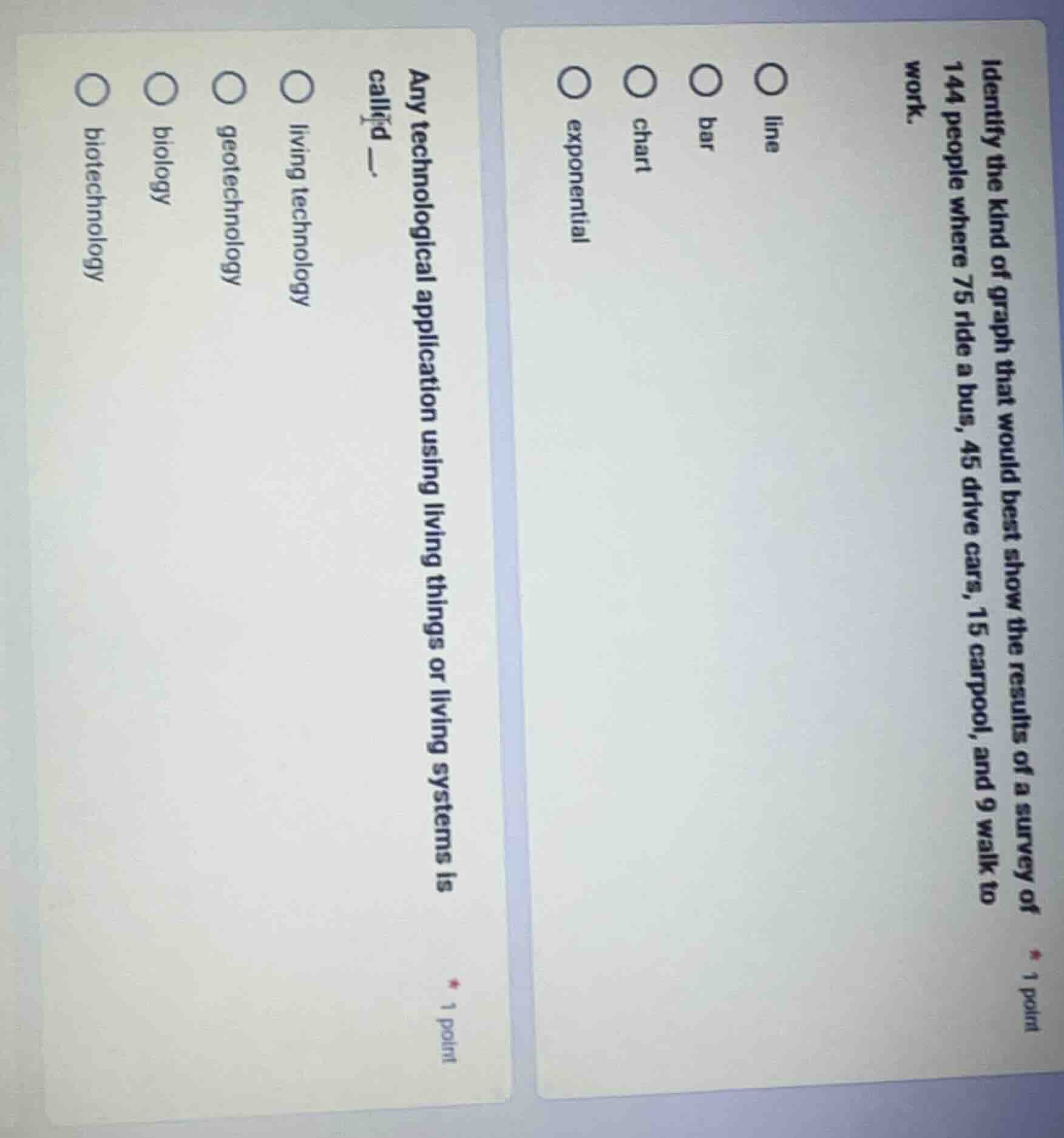 any technological application using living things or living systems is …