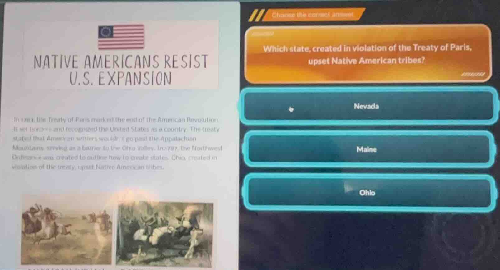 native americans resist u.s. expansion in 1783, the treaty of paris mar…