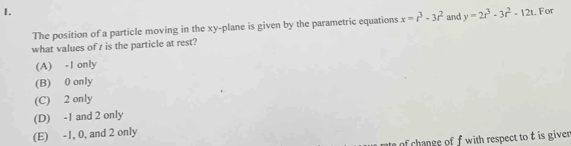 1. the position of a particle moving in the xy - plane is given by the …