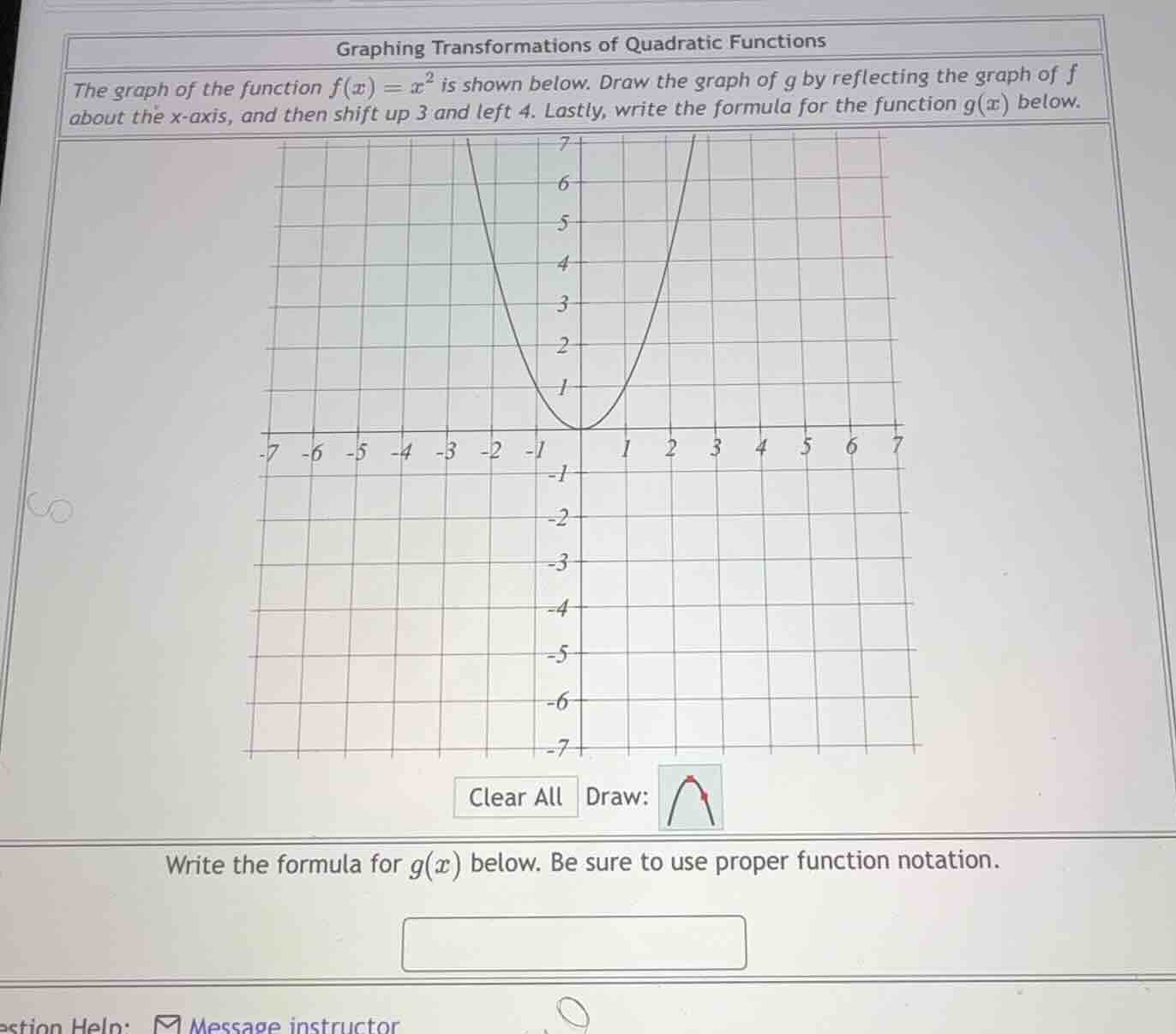 graphing transformations of quadratic functions the graph of the functi…