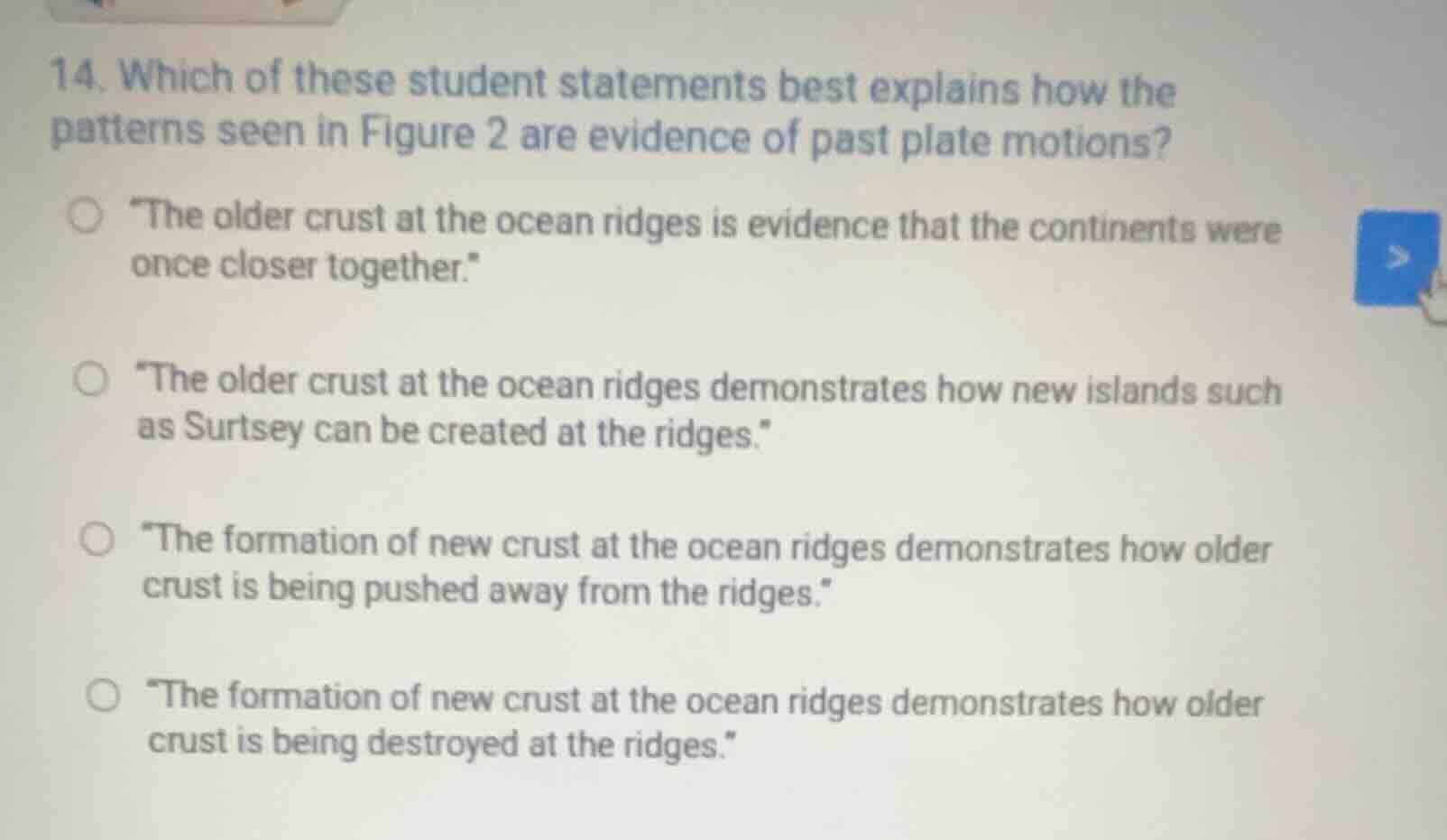 14. which of these student statements best explains how the patterns se…