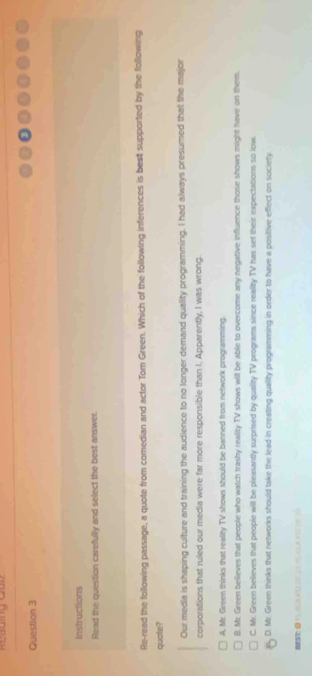 reading quiz question 3 instructions read the question carefully and se…