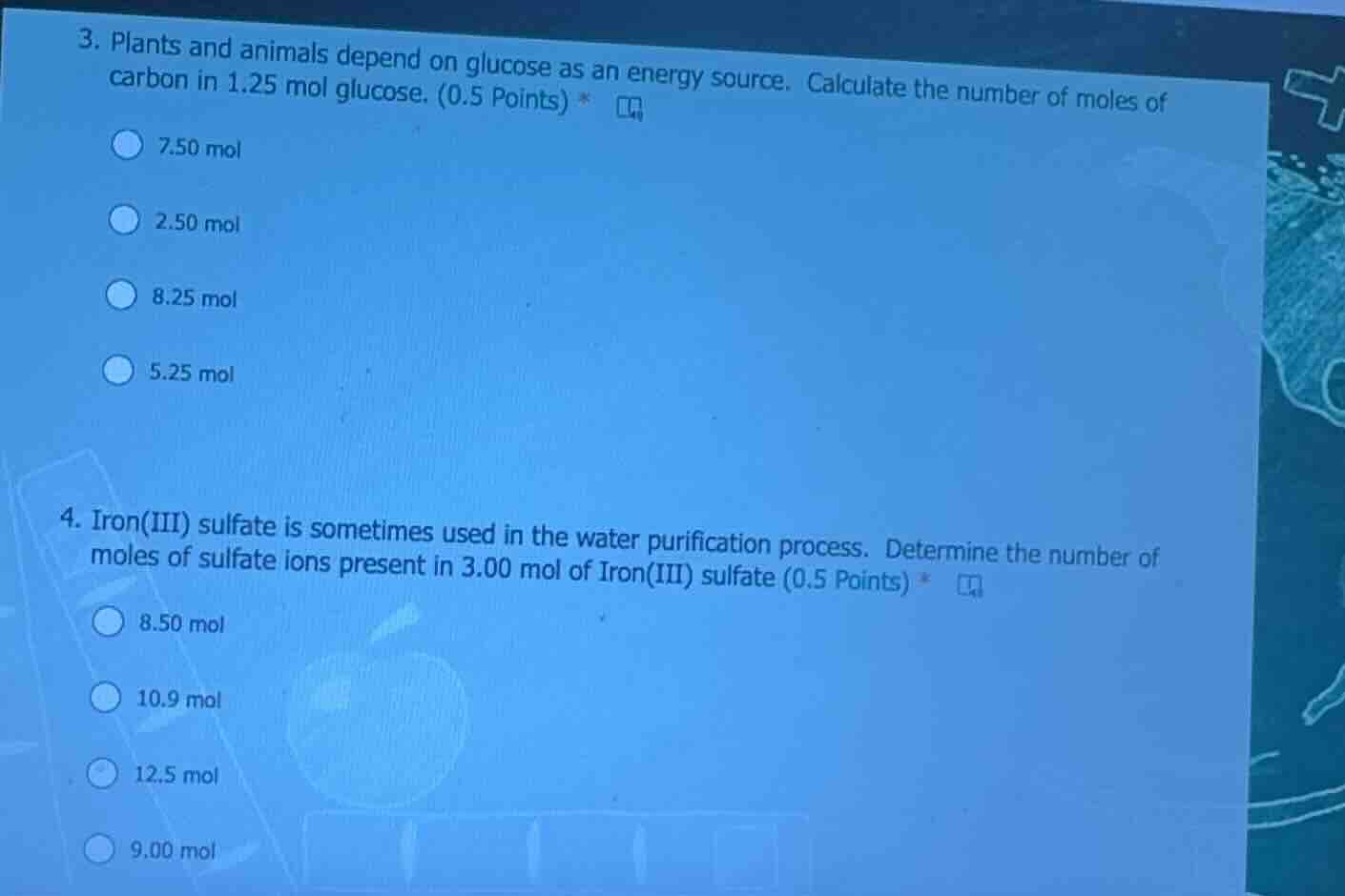 3. plants and animals depend on glucose as an energy source. calculate …