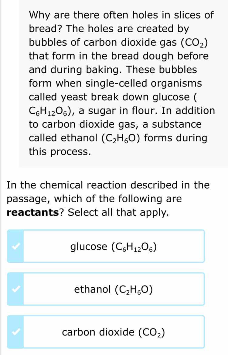 why are there often holes in slices of bread? the holes are created by …
