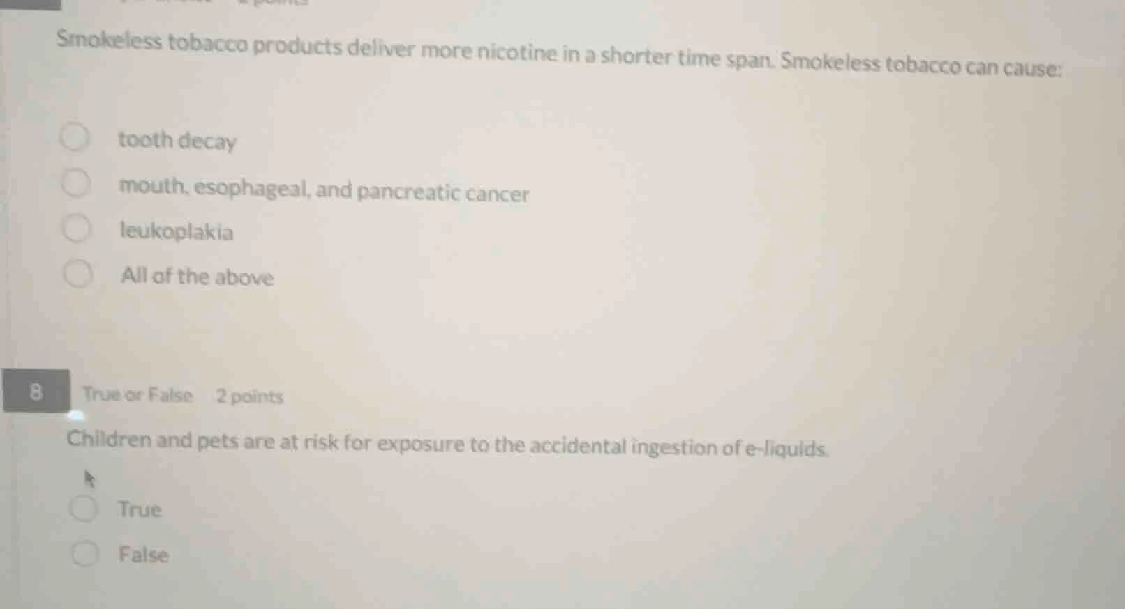 smokeless tobacco products deliver more nicotine in a shorter time span…