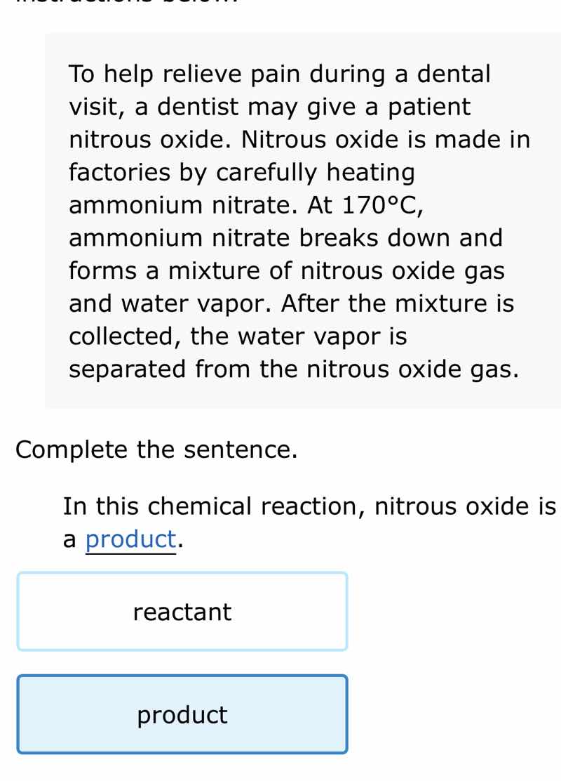 to help relieve pain during a dental visit, a dentist may give a patien…