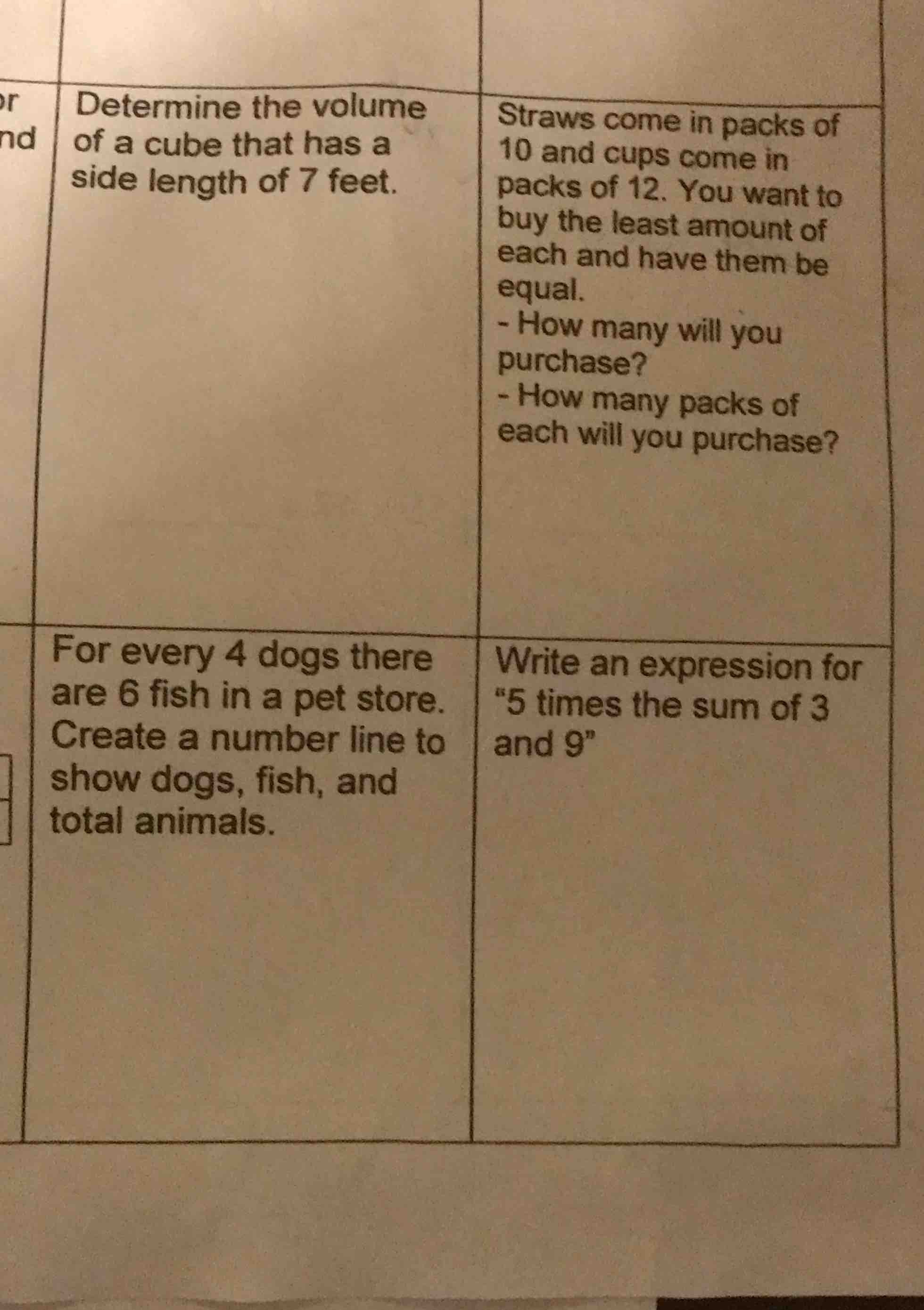 determine the volume of a cube that has a side length of 7 feet.