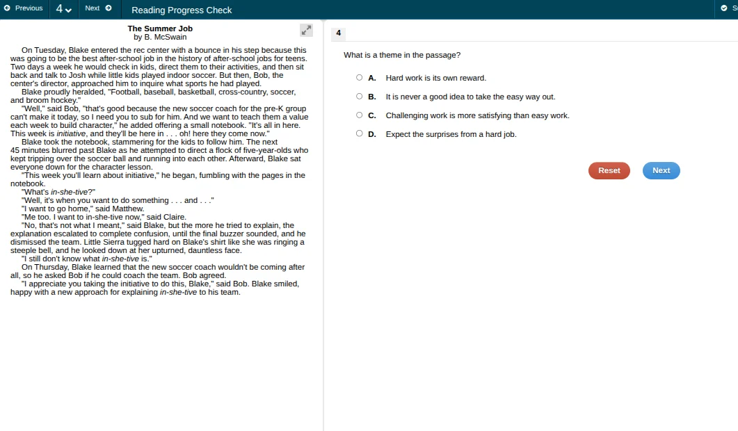 the summer job by b. mcswain on tuesday, blake entered the rec center w…