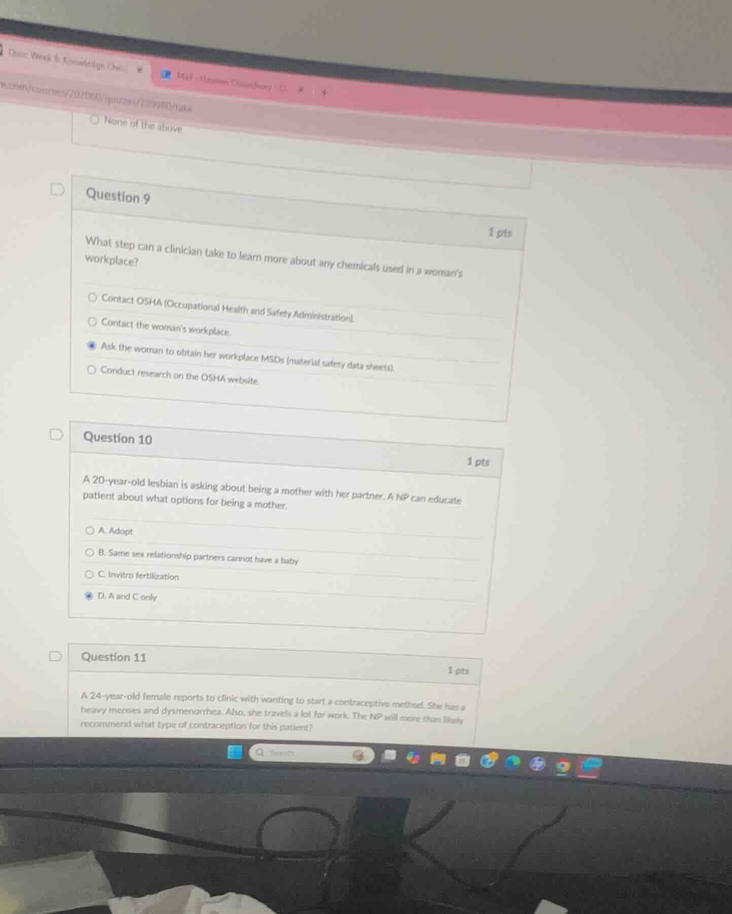 question 9 1 pts what step can a clinician take to learn more about any…