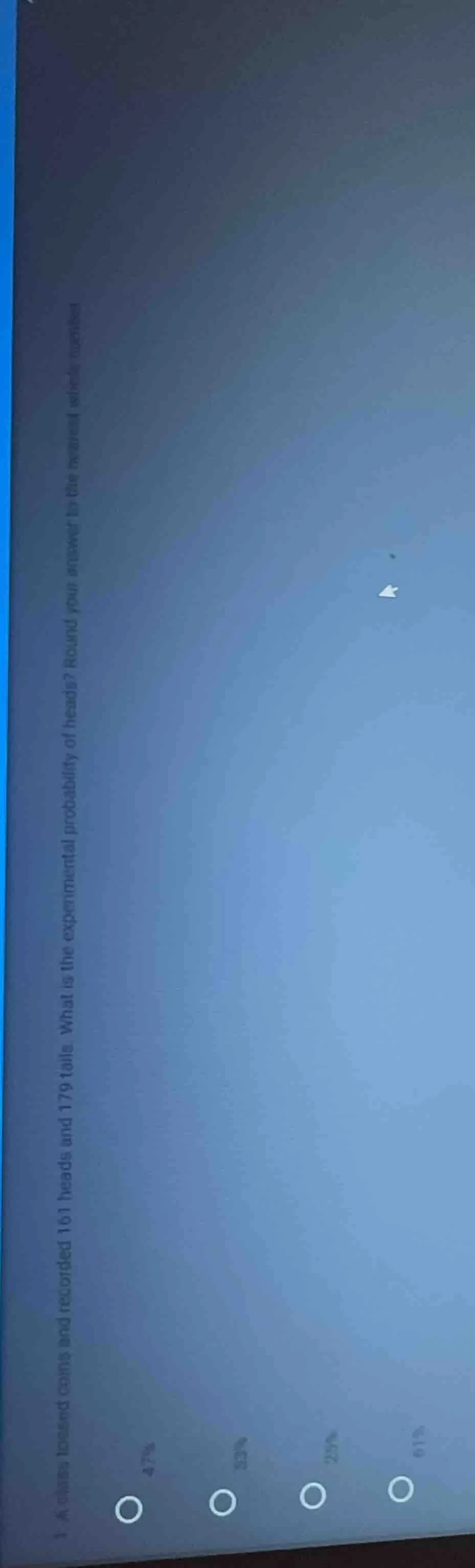 1. a class tossed coins and recorded 161 heads and 179 tails. what is t…