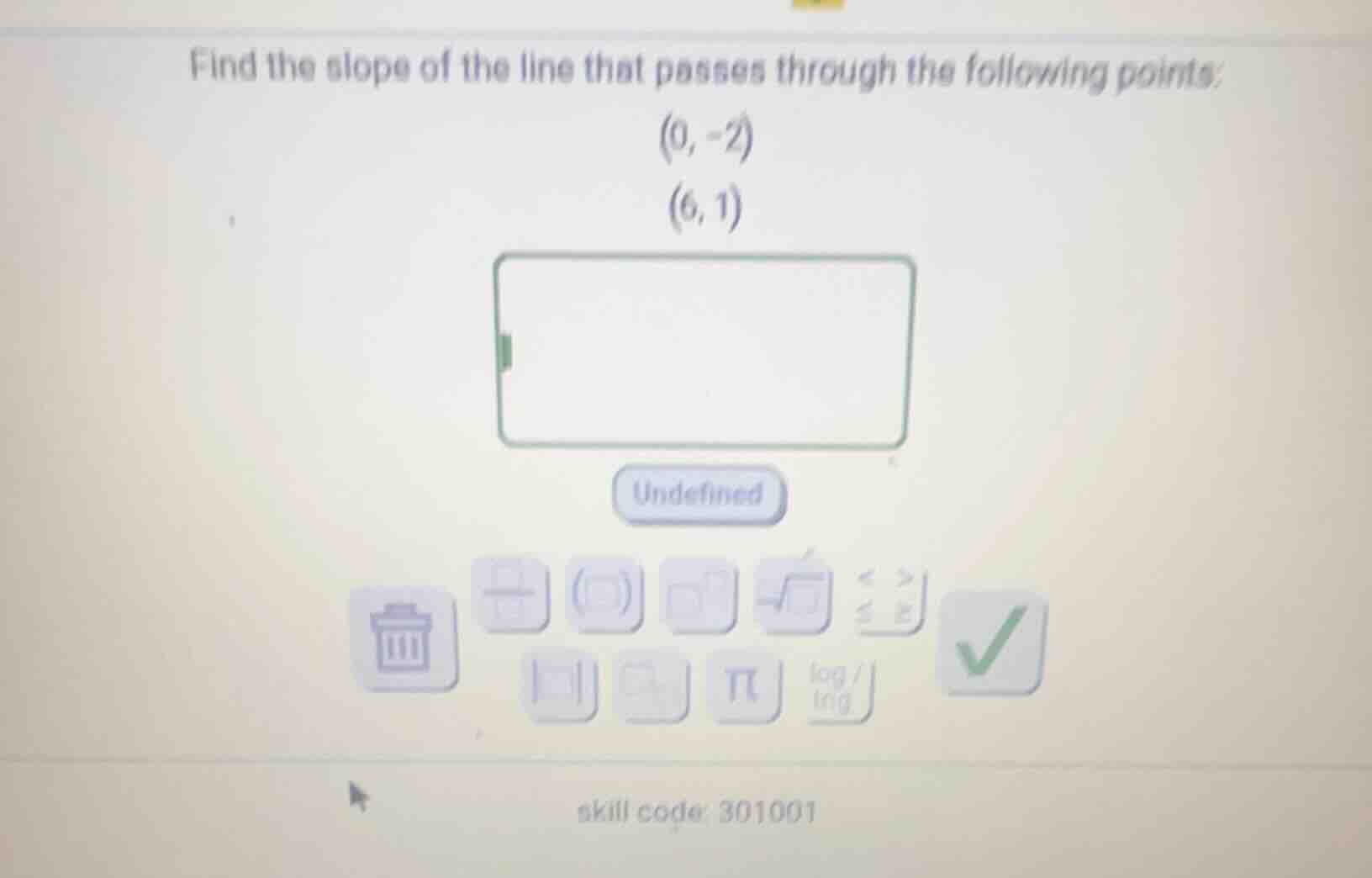 find the slope of the line that passes through the following points: (0…