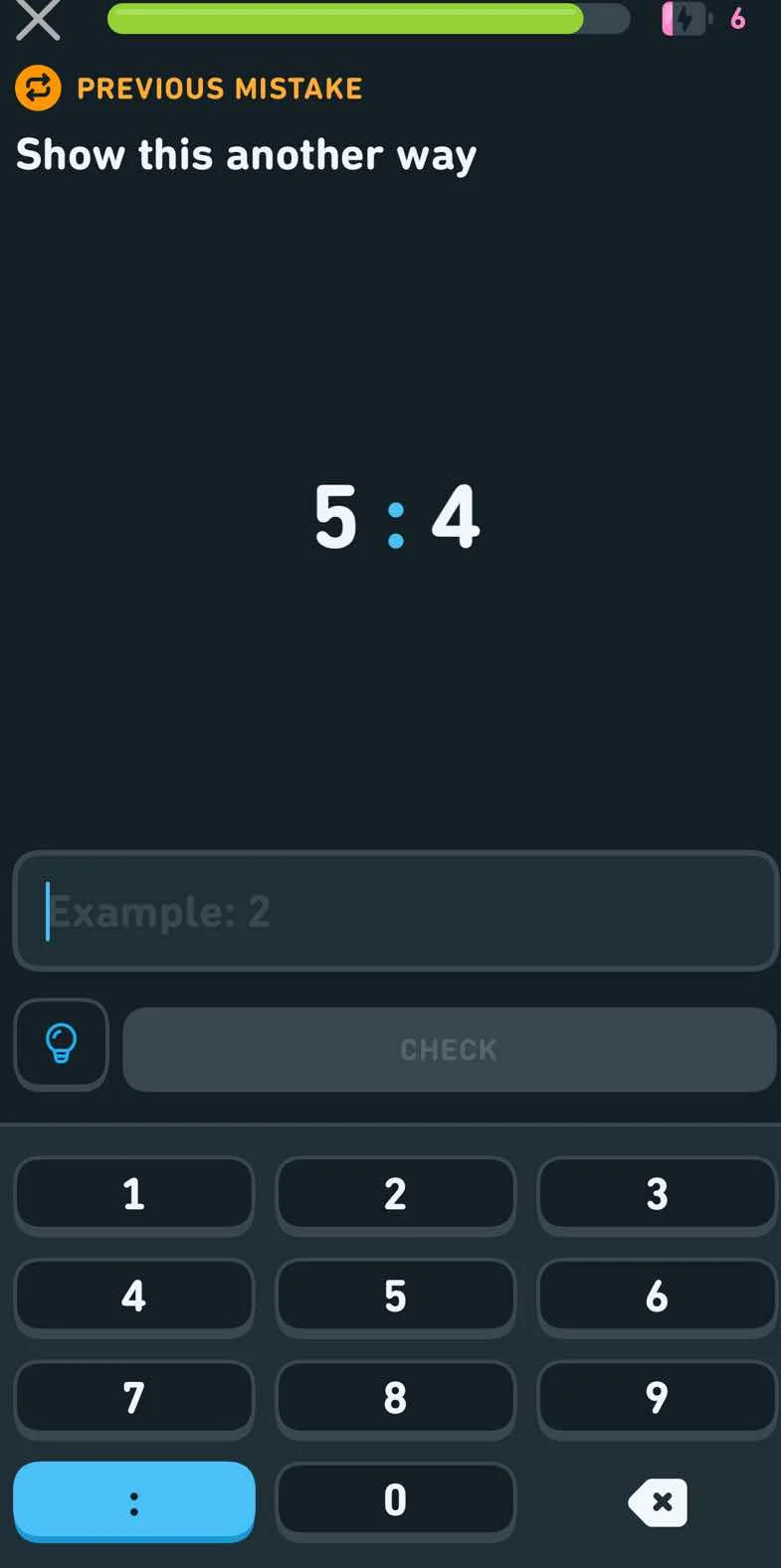 previous mistake show this another way 5 : 4 example: 2 check 1 2 3 4 5…