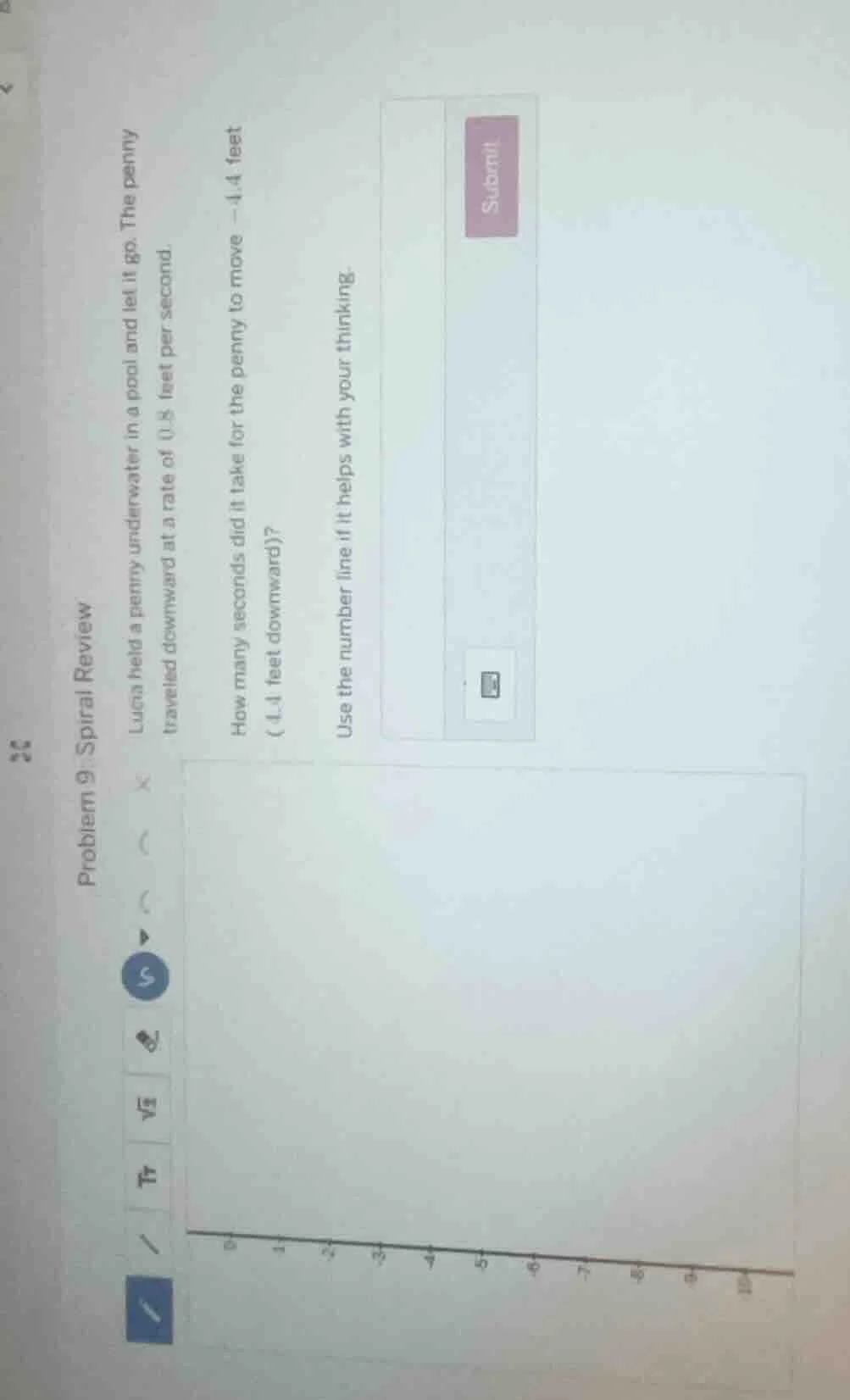 problem 9: spiral review lucy held a penny underwater in a pool and let…