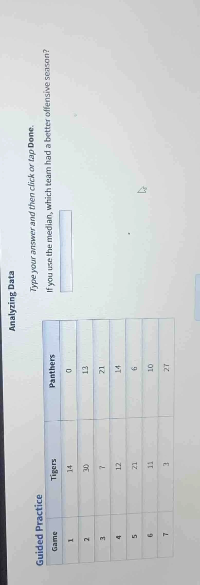 analyzing data type your answer and then click or tap done. if you use …