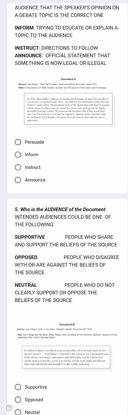 audience that the speakers opinion on a debate topic is the correct one…