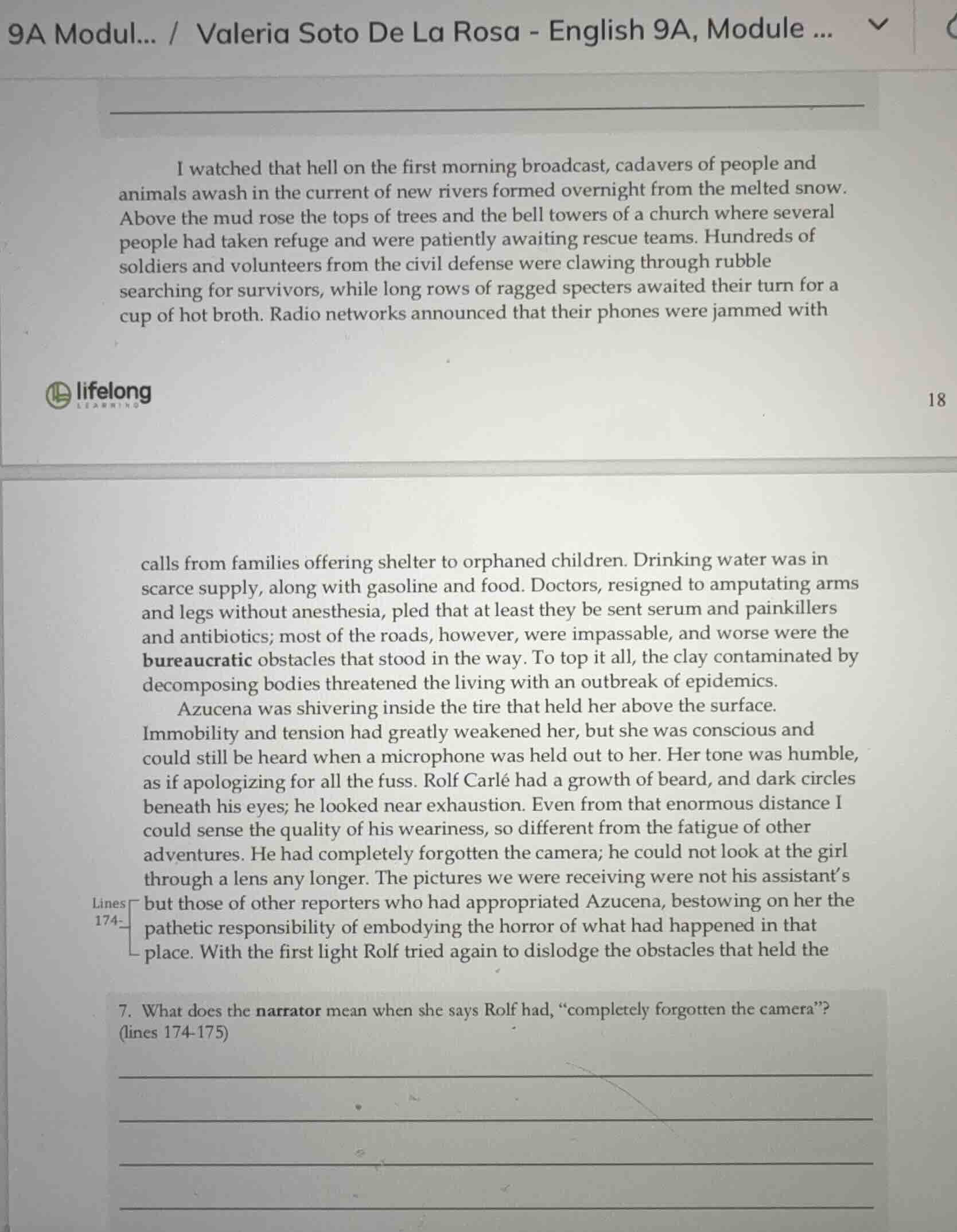 i watched that hell on the first morning broadcast, cadavers of people …