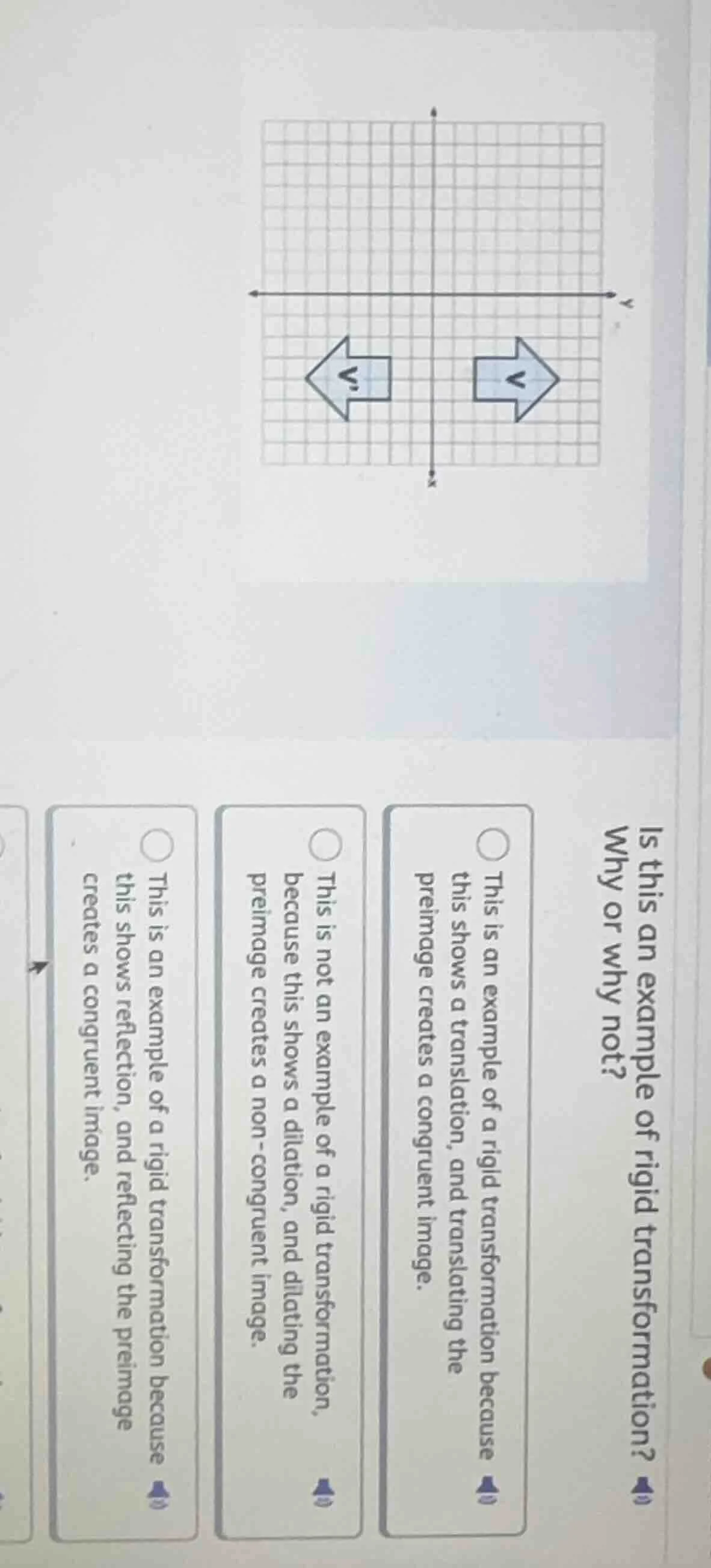 is this an example of rigid transformation? why or why not? option 1: t…