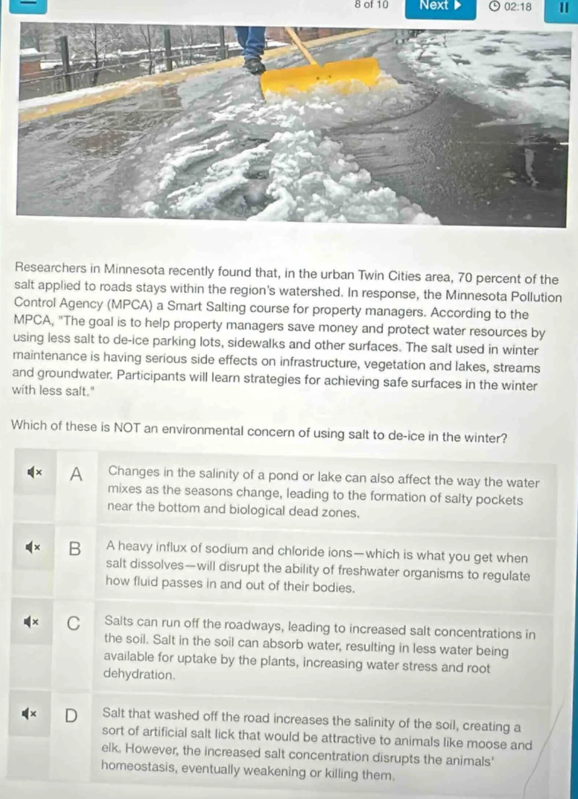 researchers in minnesota recently found that, in the urban twin cities …