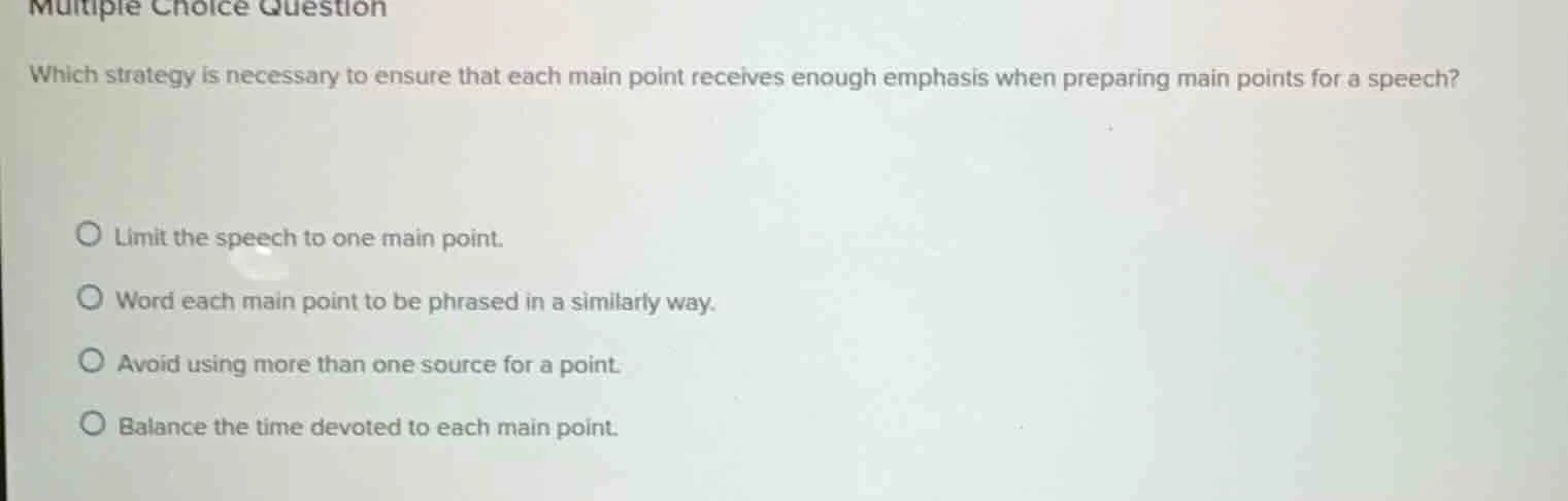 multiple choice question which strategy is necessary to ensure that eac…