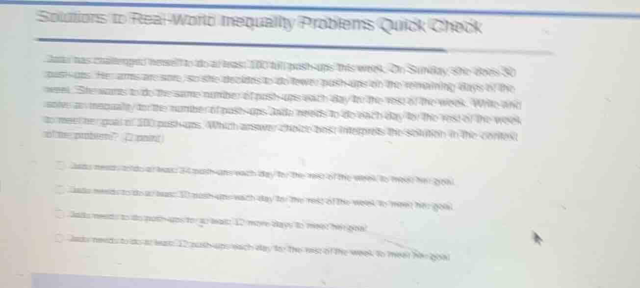 solutions to real - world inequality problems quick check lada has chal…