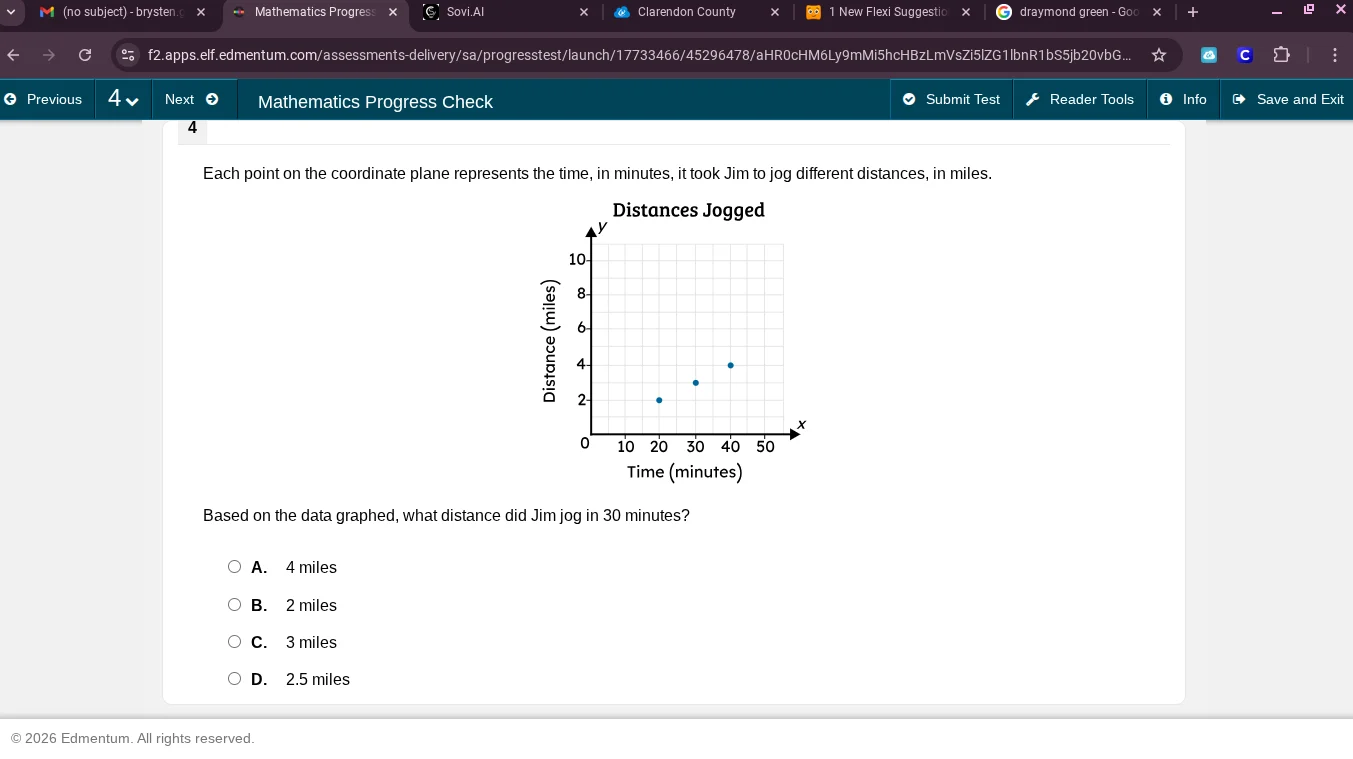 each point on the coordinate plane represents the time, in minutes, it …