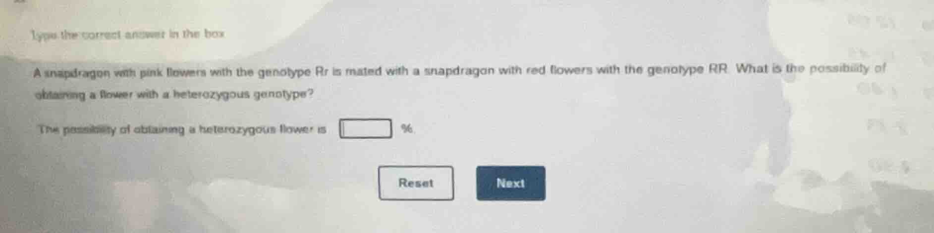 type the correct answer in the box a snapdragon with pink flowers with …