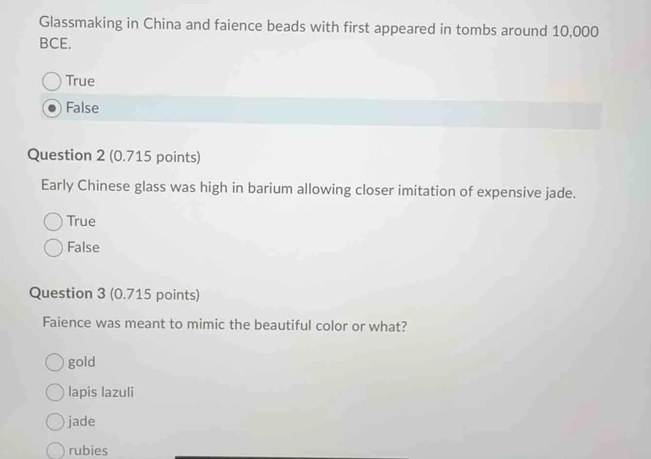 glassmaking in china and faience beads with first appeared in tombs aro…