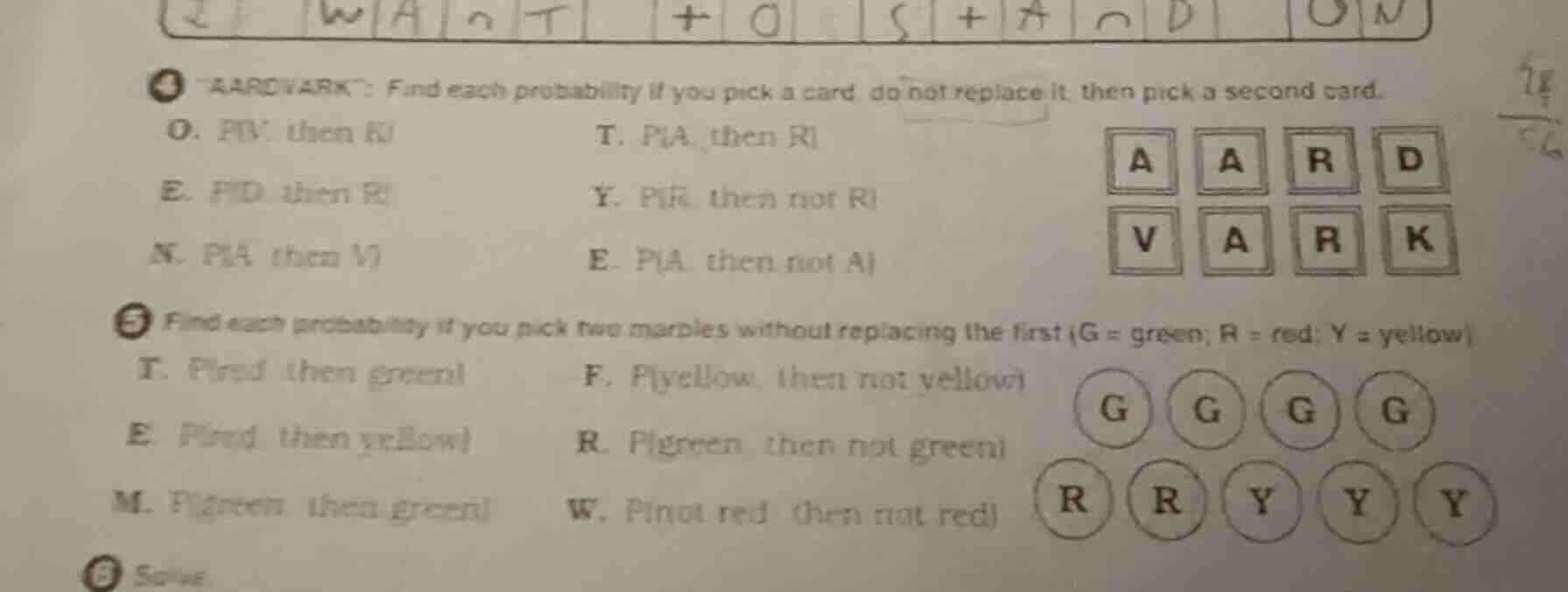 4 \aardvark\: find each probability if you pick a card, do not replace …