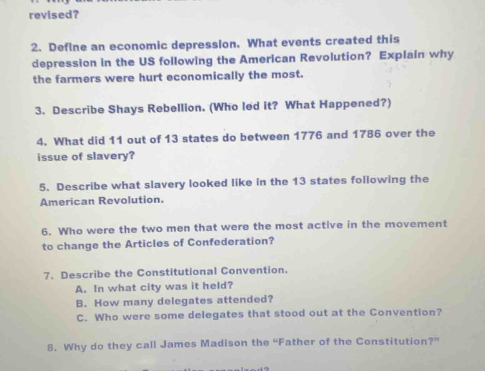 revised? 2. define an economic depression. what events created this dep…
