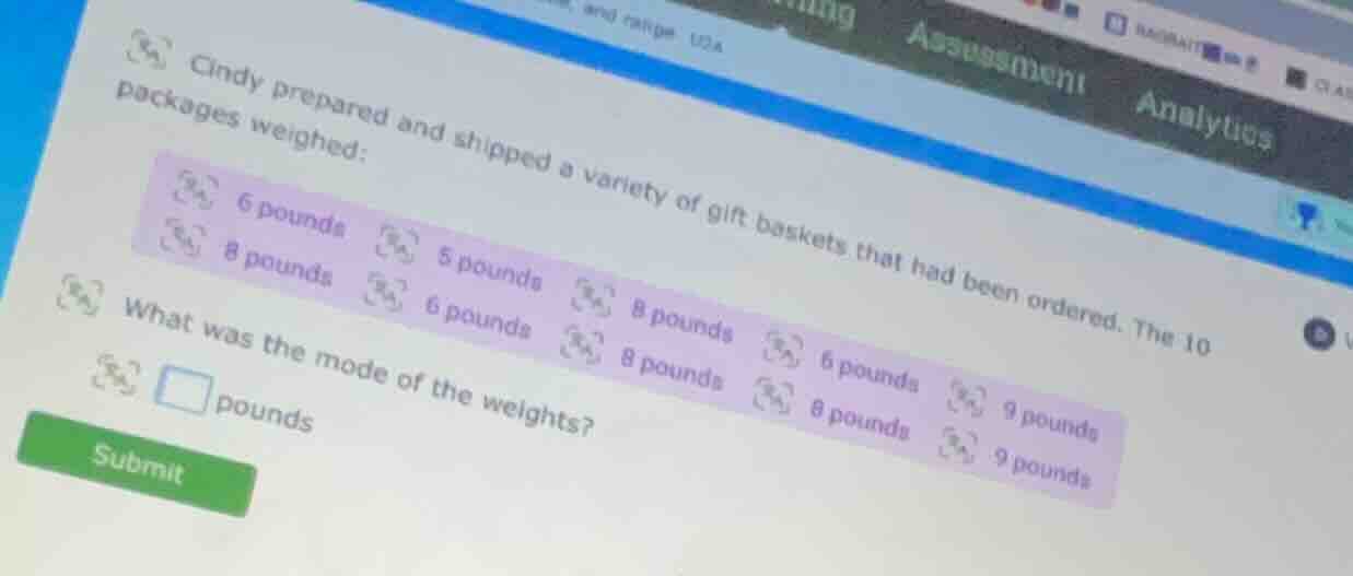 cindy prepared and shipped a variety of gift baskets that had been orde…