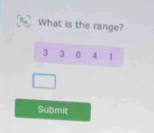 what is the range? 3 3 0 4 1