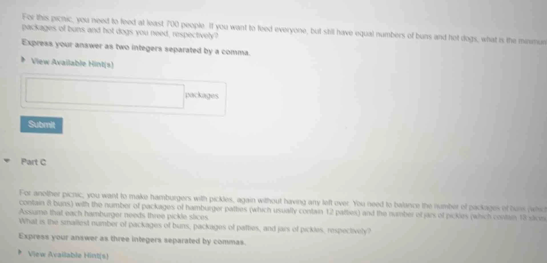 for this picnic, you need to feed at least 700 people. if you want to f…