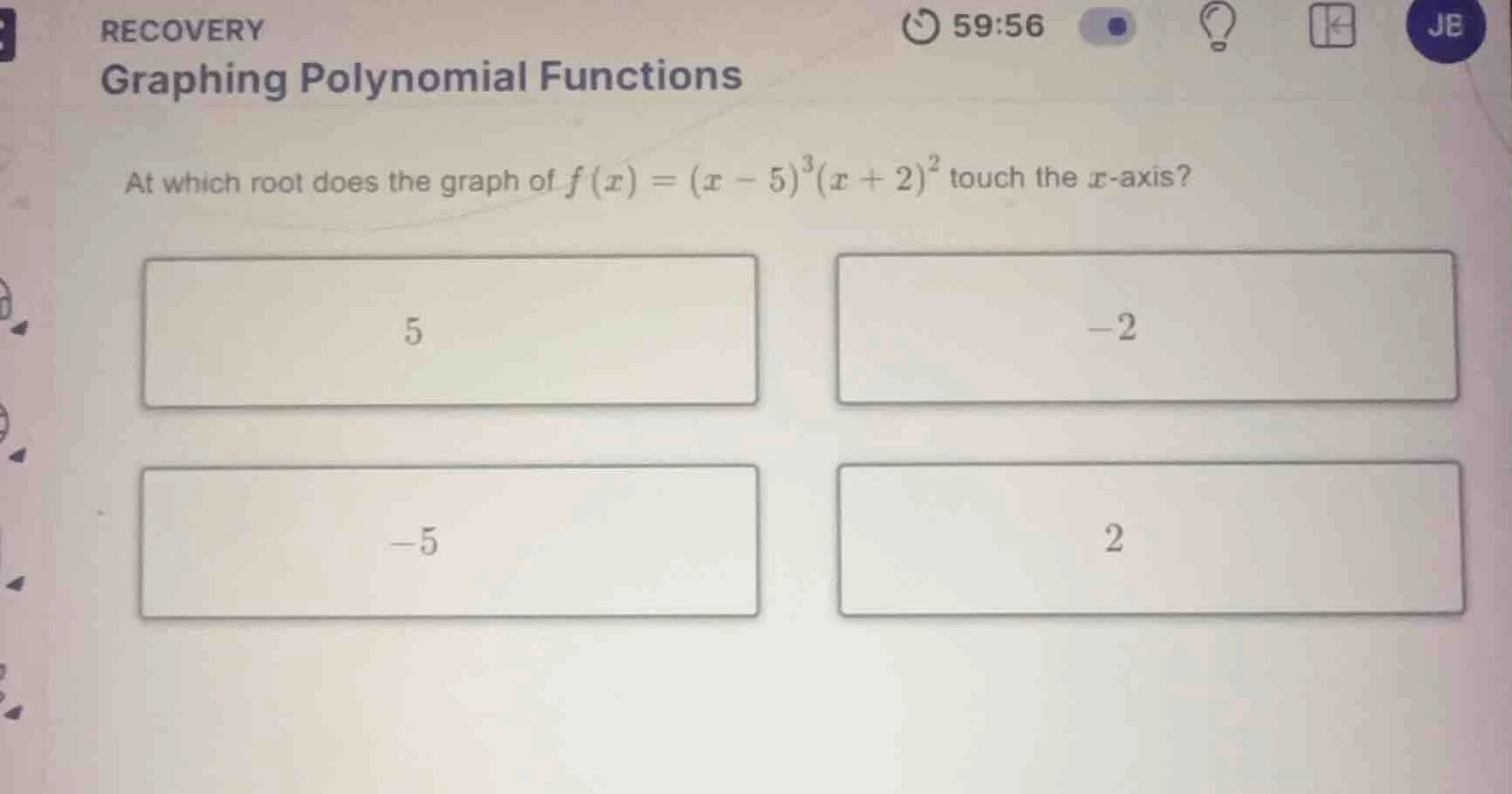 recovery graphing polynomial functions at which root does the graph of …