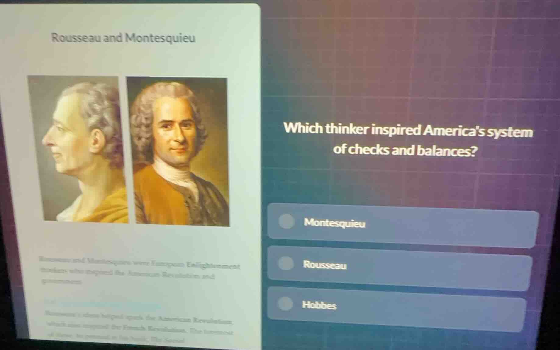 rousseau and montesquieu rousseau and montesquieu were european enlight…