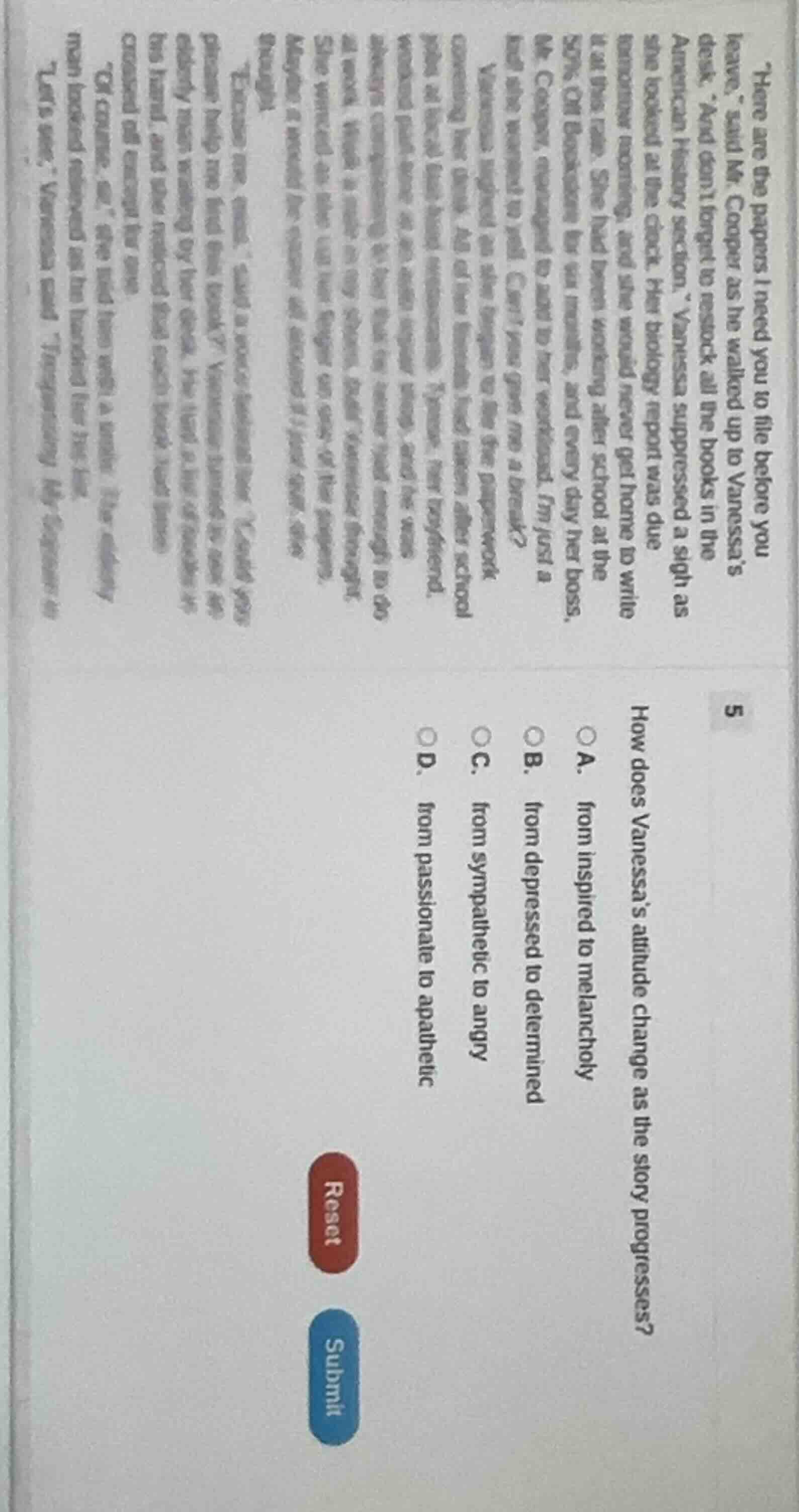 here are the papers i need you to file before you leave,” said mr. coop…