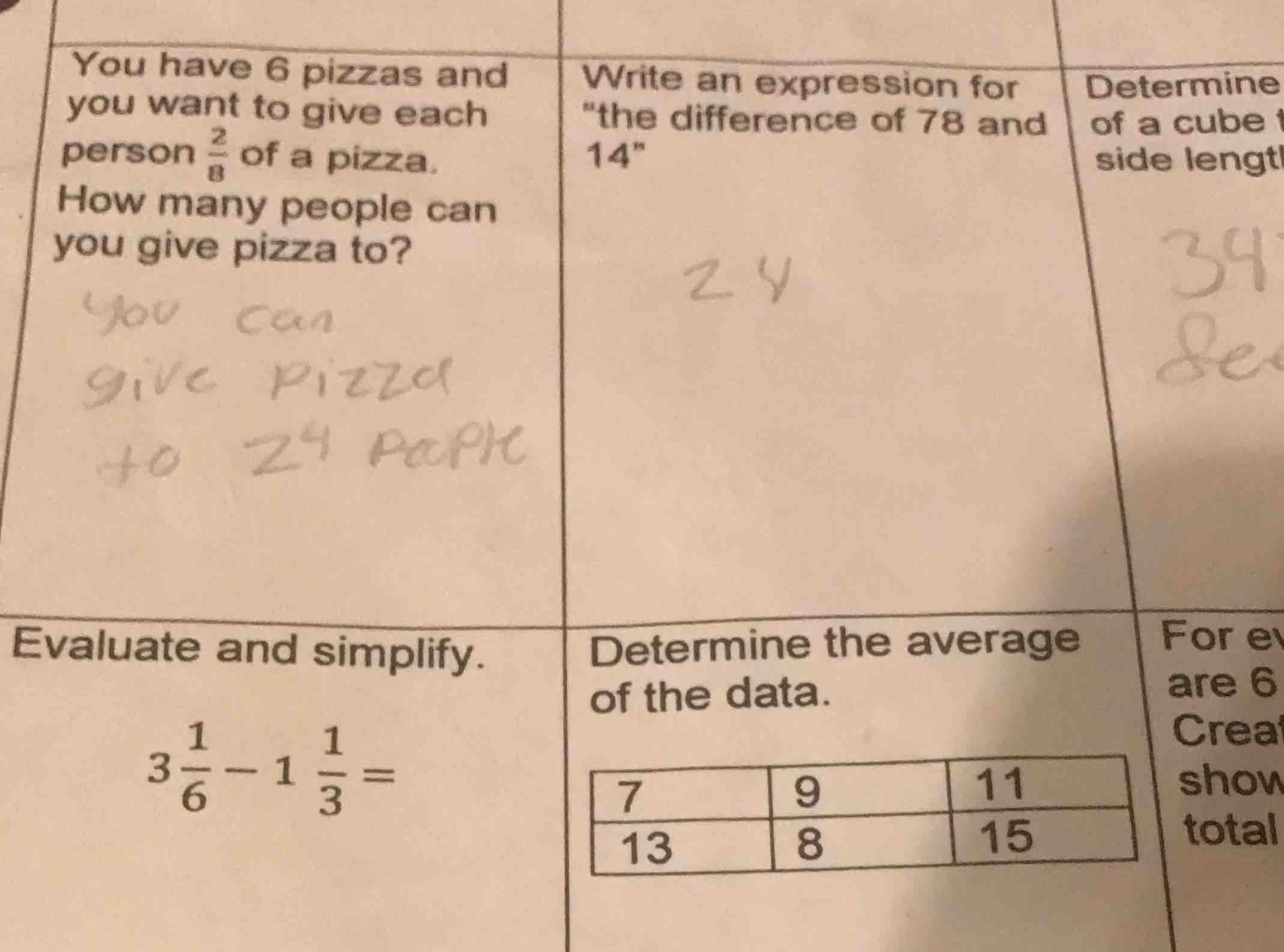 you have 6 pizzas and you want to give each person \\(\\frac{2}{8}\\) o…