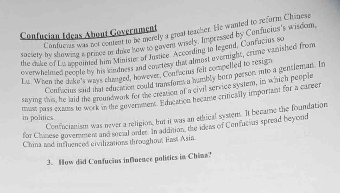 confucian ideas about government confucius was not content to be merely…