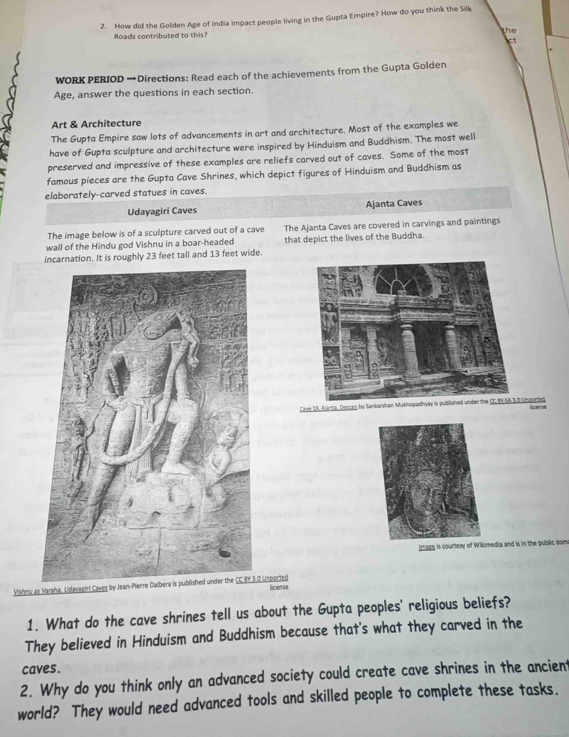 2. how did the golden age of india impact people living in the gupta em…