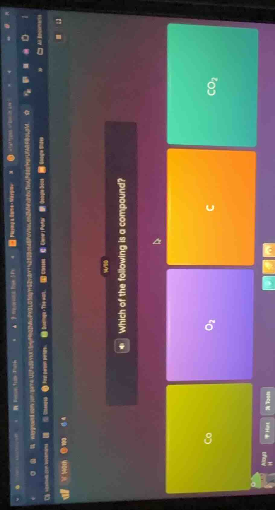 which of the following is a compound? \\(\\ce{co2}\\) \\(\\ce{c}\\) \\(…
