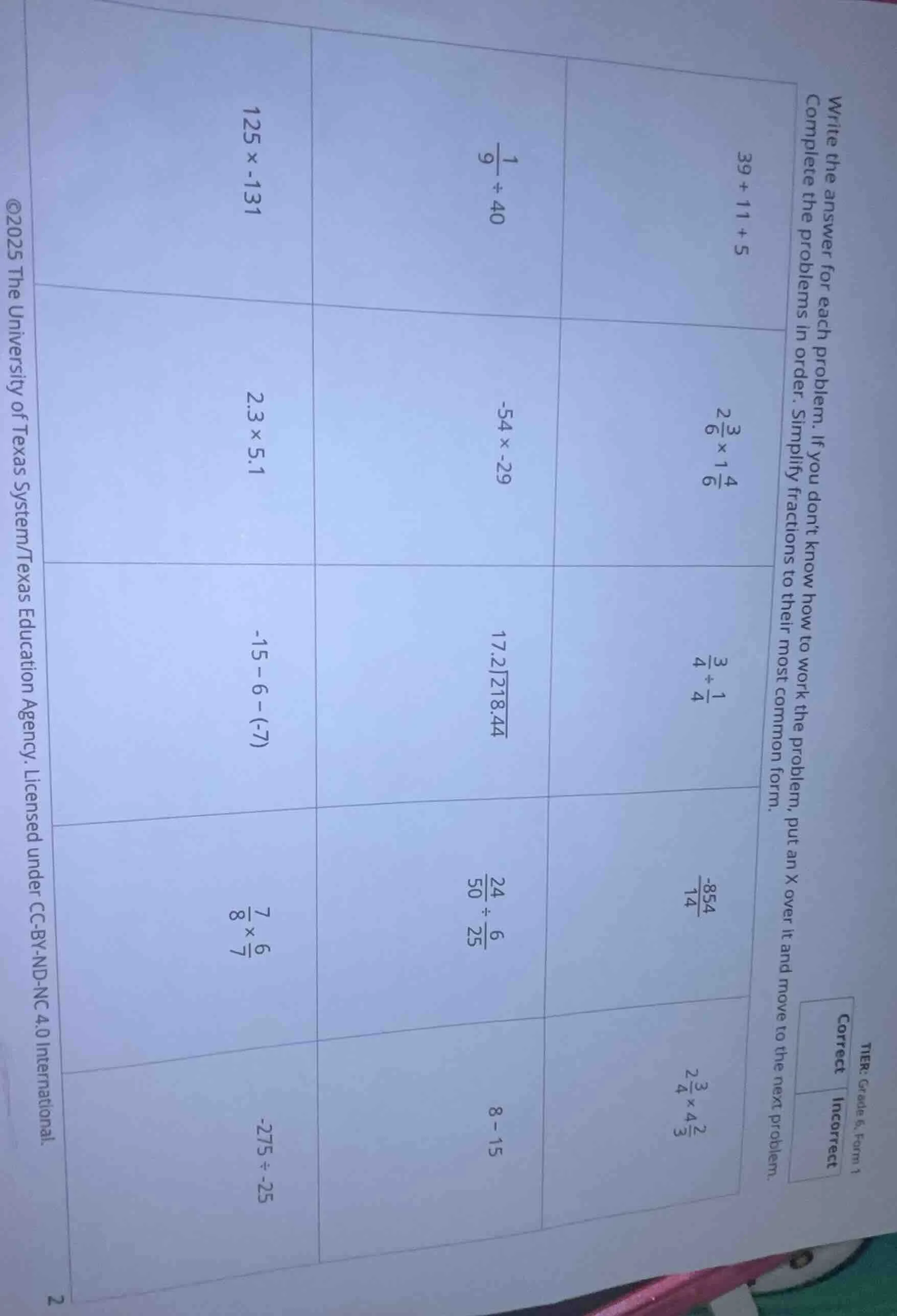 write the answer for each problem. if you dont know how to work the pro…