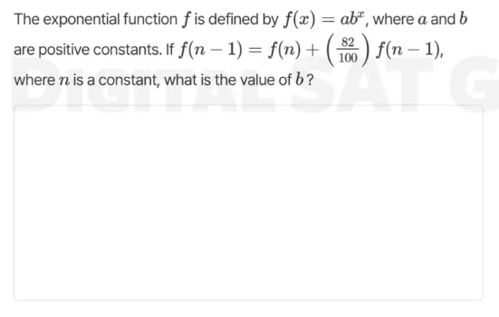 the exponential function f is defined by f(x) = ab^x, where a and b are…