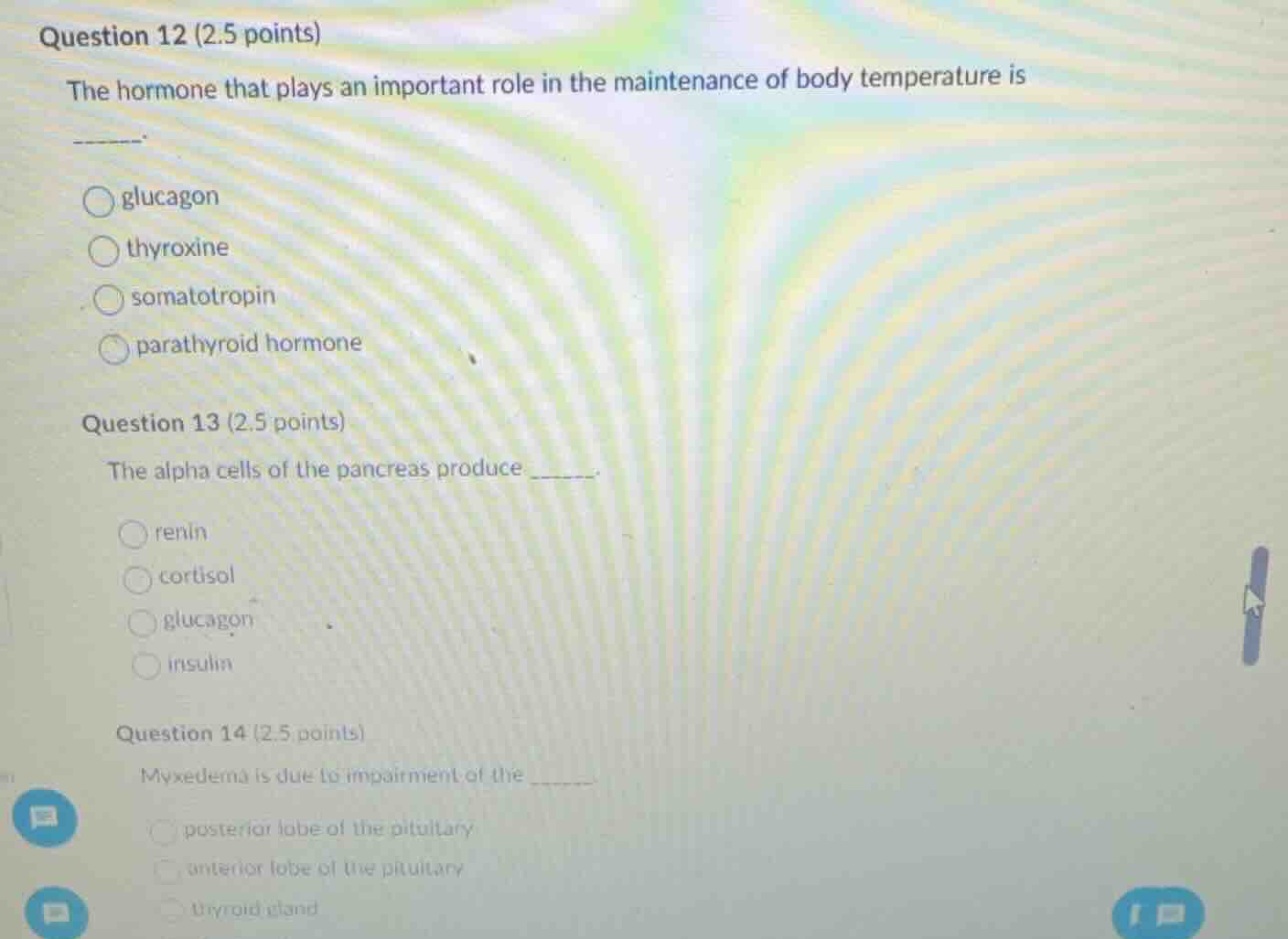 question 12 (2.5 points) the hormone that plays an important role in th…